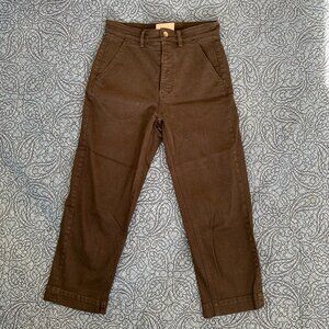 Everlane straight-leg cropped canvas pants